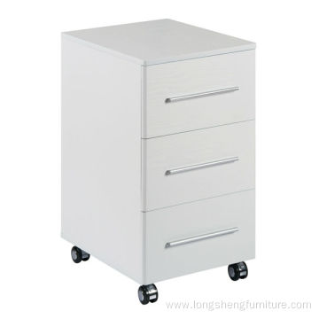 3 Drawer Wood File Cabinet With Wheels